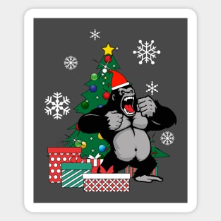 King Kong Around The Christmas Tree Sticker